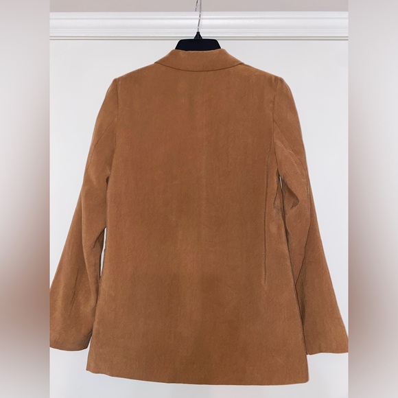 Brown Buttoned Blazer Size 0 - Picture 5 of 9